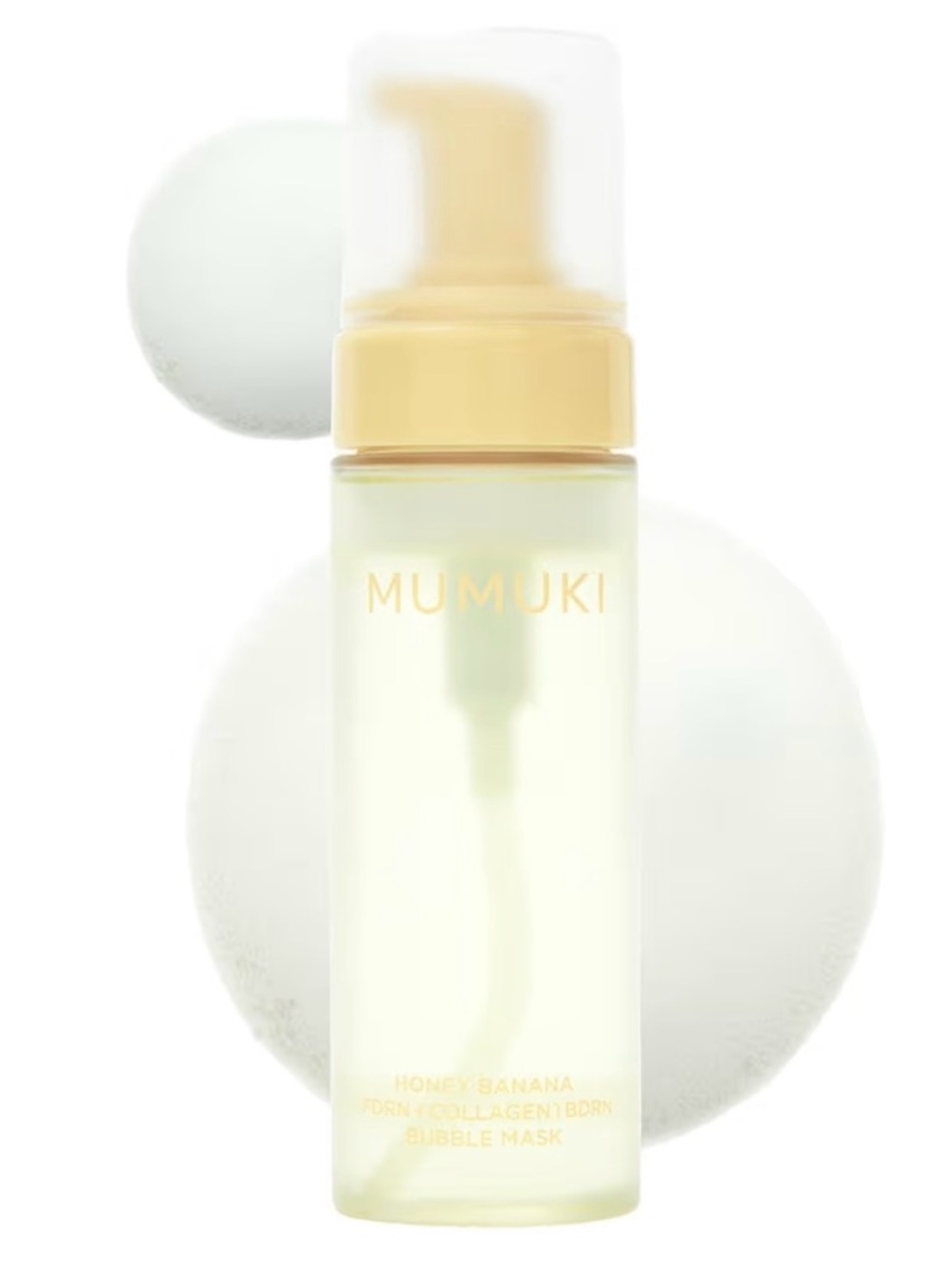 Korean Skincare MUMUKI Honey Banana BDRN Bubble Mask